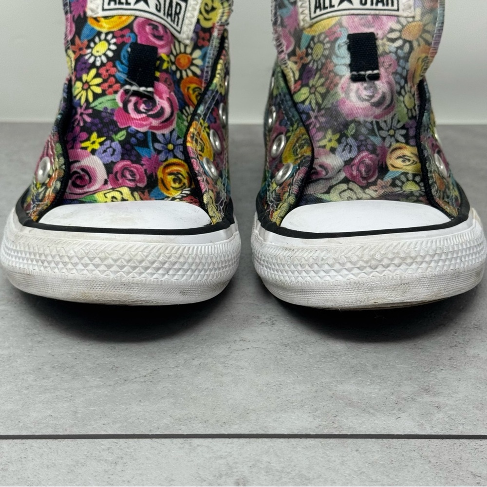 Converse All Star Sneakers Floral Kids Shoes Size Youth 13 - Picture 4 of 12